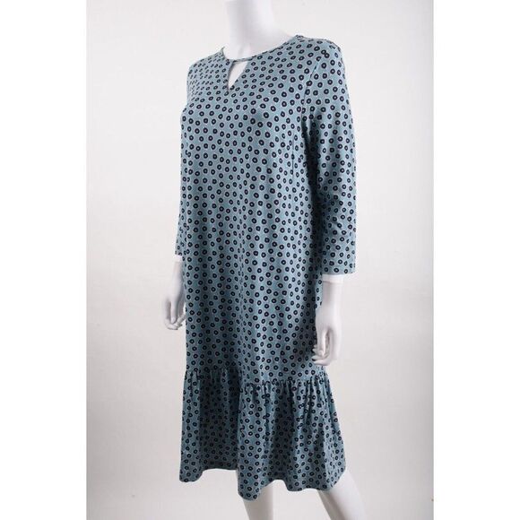 Boden Womens Jersey Selena Dress UK 12L US 8L Tall Blue Floral Daisy J0248 NWT - Picture 4 of 6